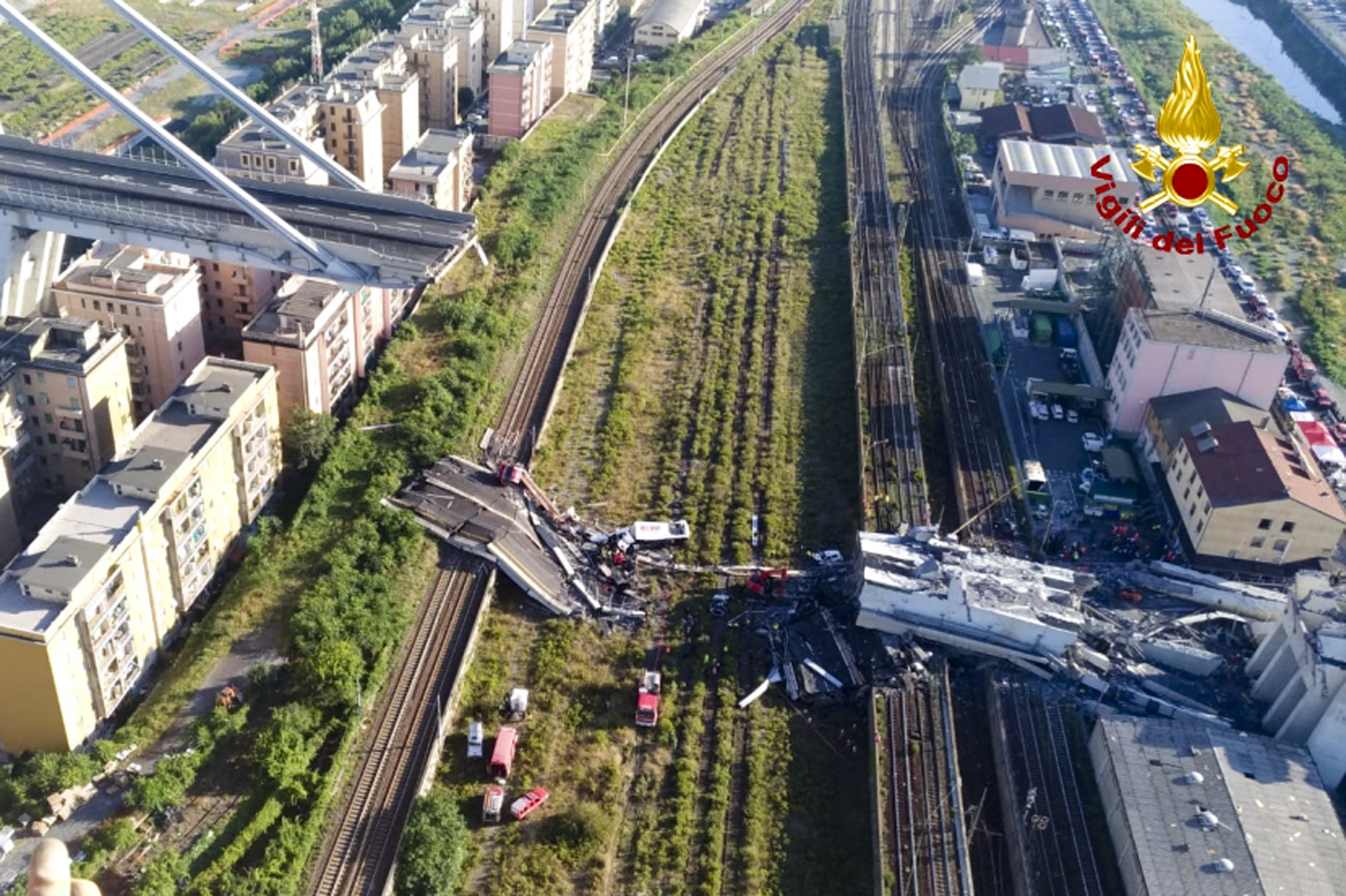 Derrumbe de puente en Génova, entre los más mortíferos del mundo en los últimos 20 años