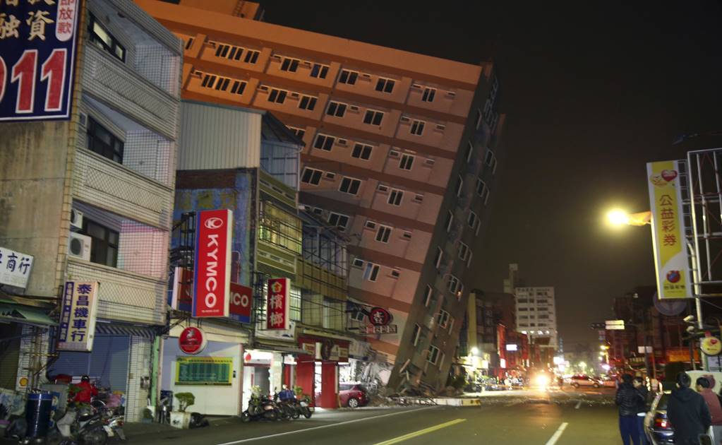 Reportan sismo de 6.4 en Taiwán
