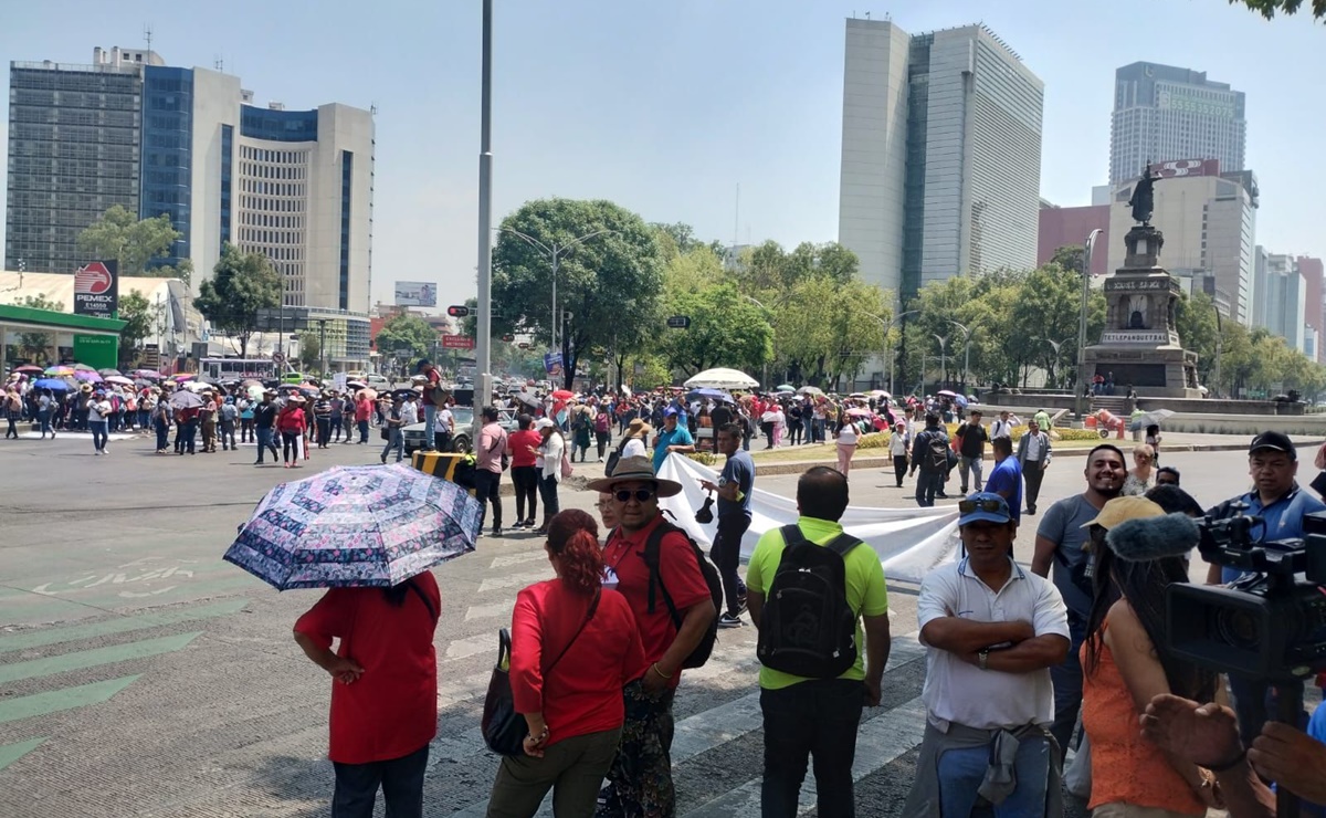Bloqueos de la CNTE en varias avenidas del centro de CDMX en el sexto día de movilizaciones