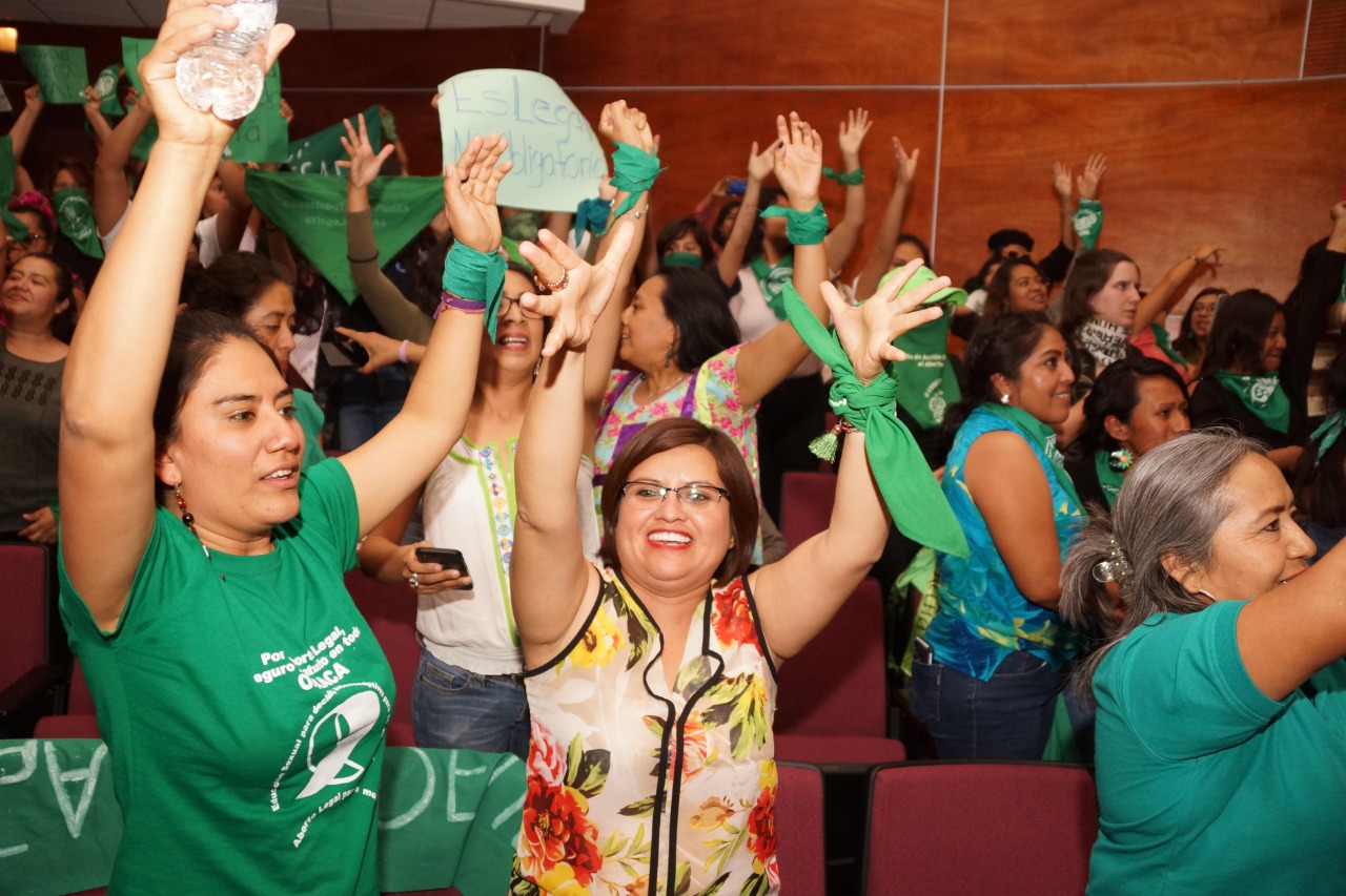 Así festejaron la despenalización del aborto en Oaxaca