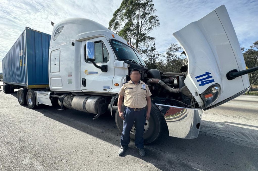 Capturan a sujeto que robó un tractocamión en la autopista Arco Norte