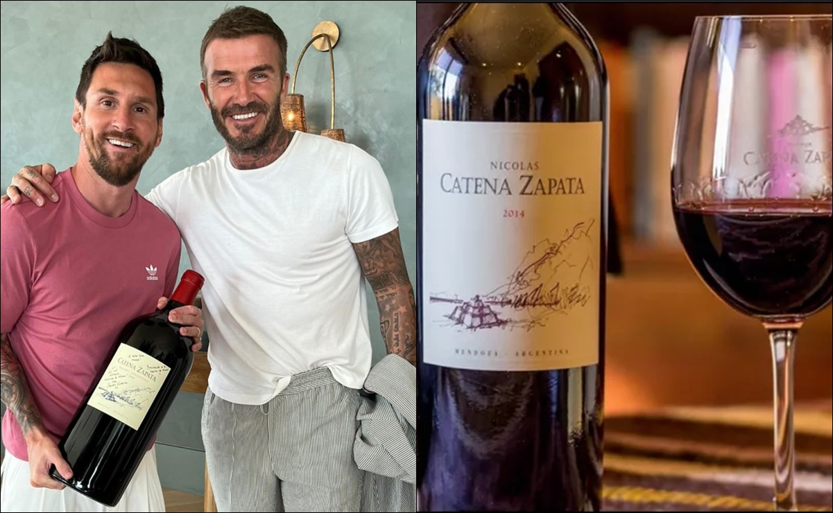 ¿Cuánto cuesta la botella gigante de vino que David Beckham le regaló a Lionel Messi por su cumpleaños?