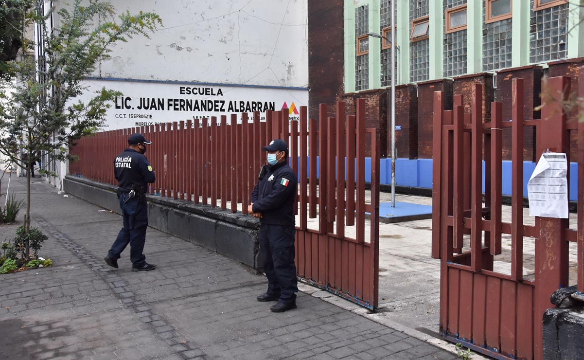 Más de mil policías cuidarán el regreso a clases presenciales este lunes en escuelas del Edomex