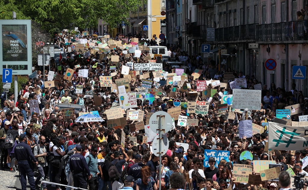 Manifestaciones en Europa exigen políticas contra el cambio climático