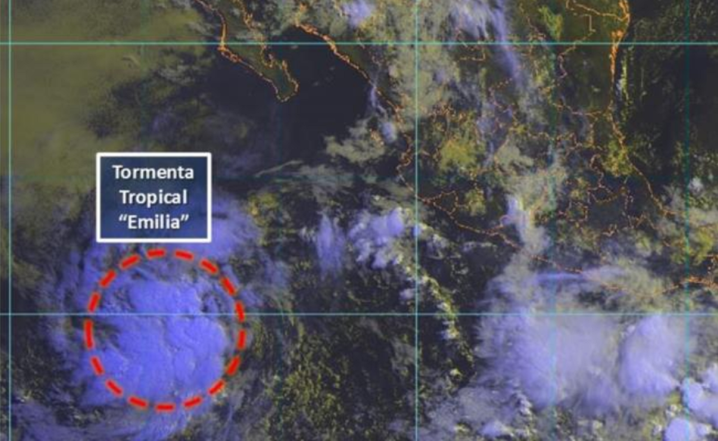 Prevén que tormenta tropical "Emilia" no afecte a costas mexicanas