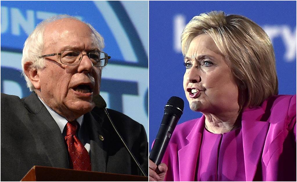 Clinton cae ante Sanders en sondeos por primera vez