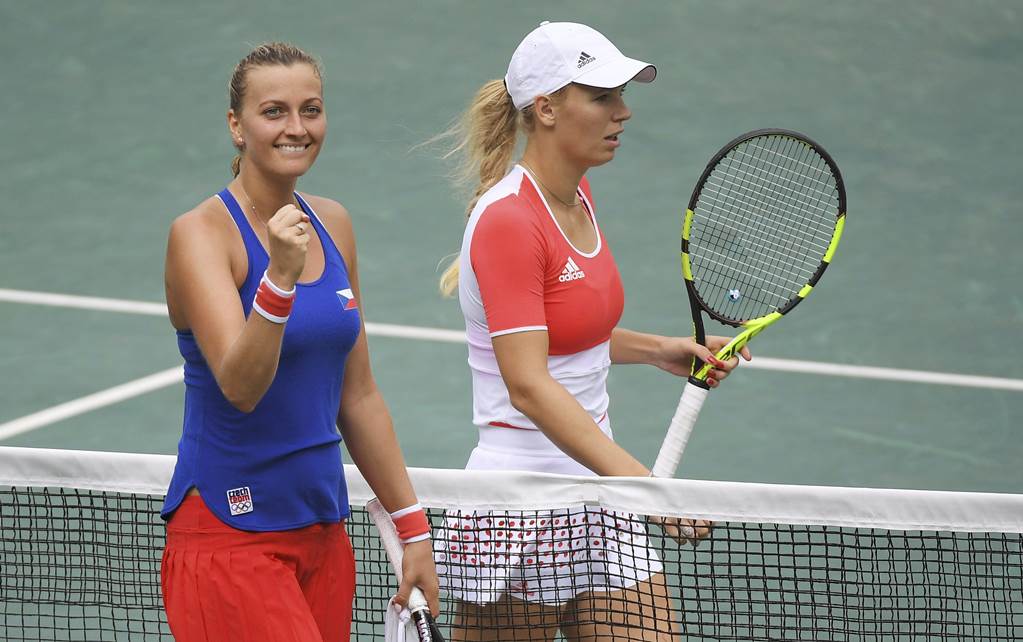 Wozniacki cae ante Kvitova en segunda ronda del tenis femenino en Río