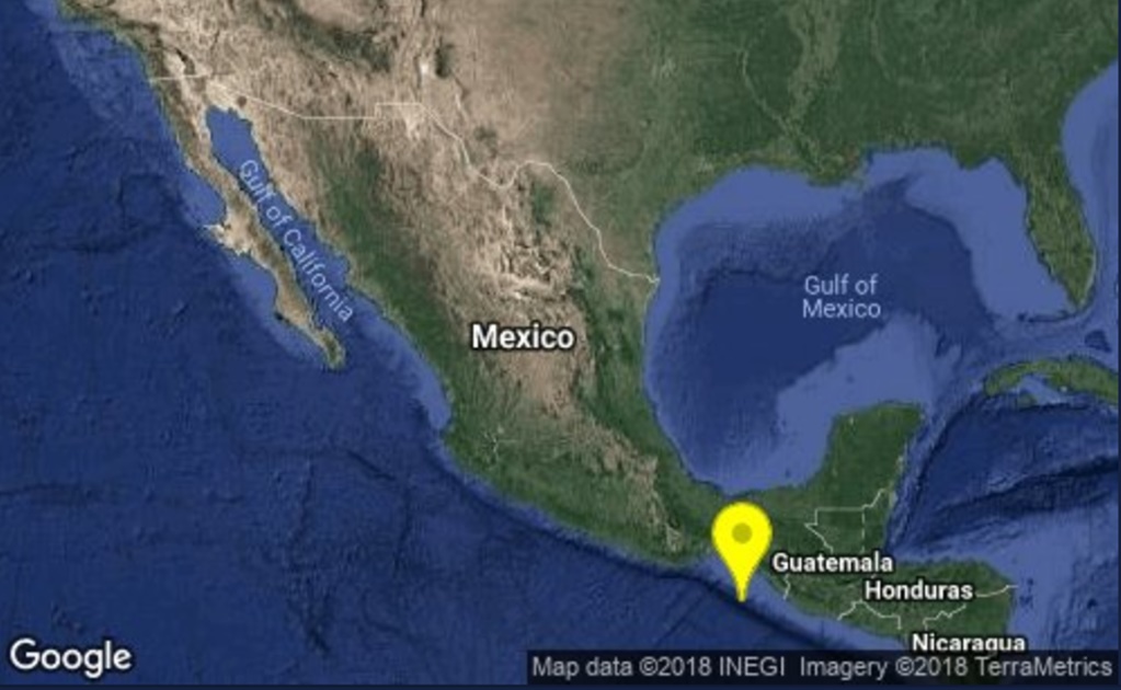 Se registra sismo de 4.2 en Mapastepec, Chiapas