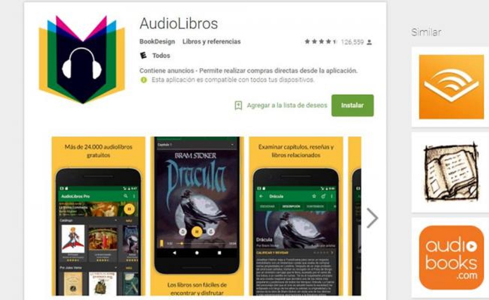 Google venderá audiolibros en su tienda on line