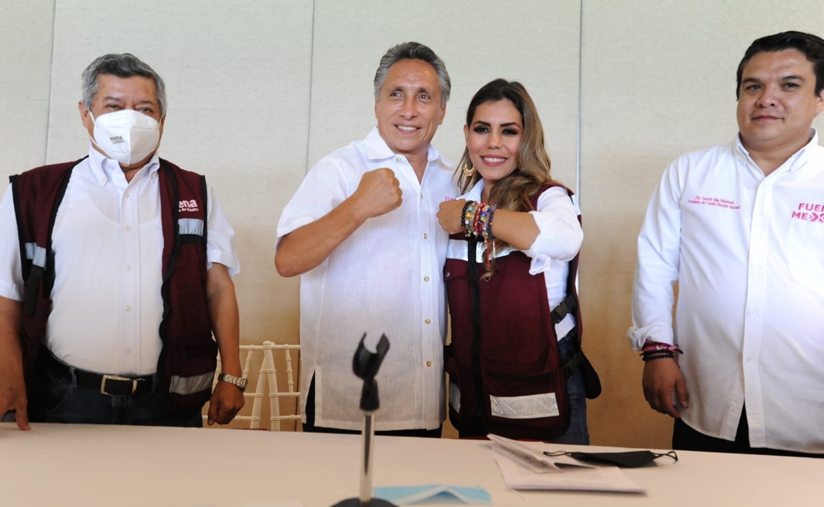 Manuel Negrete declina a favor de Evelyn Salgado en Guerrero