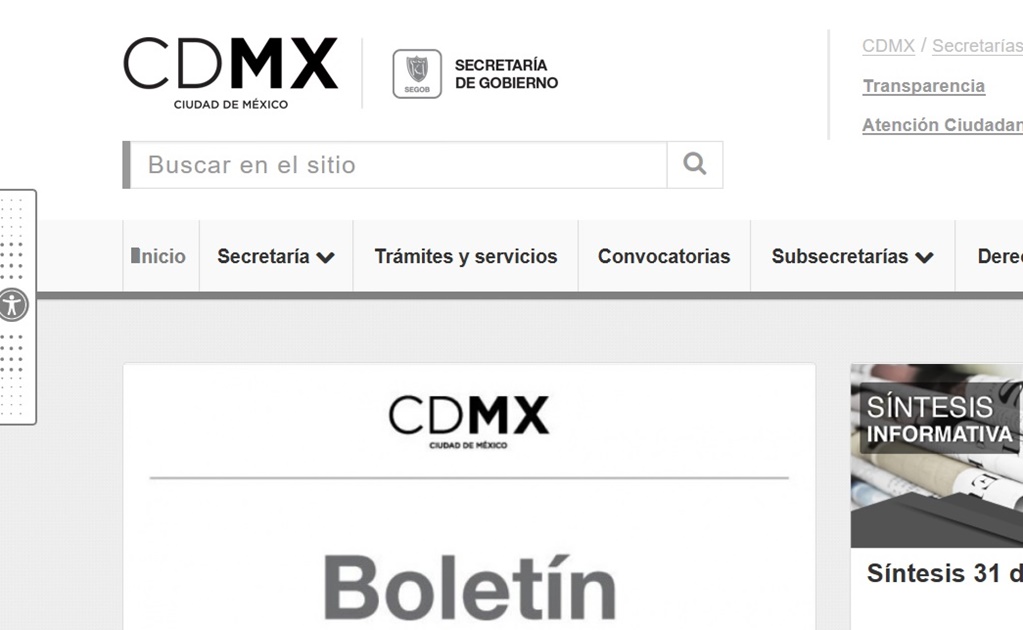 Cambian de color las páginas institucionales del GCDMX por campañas