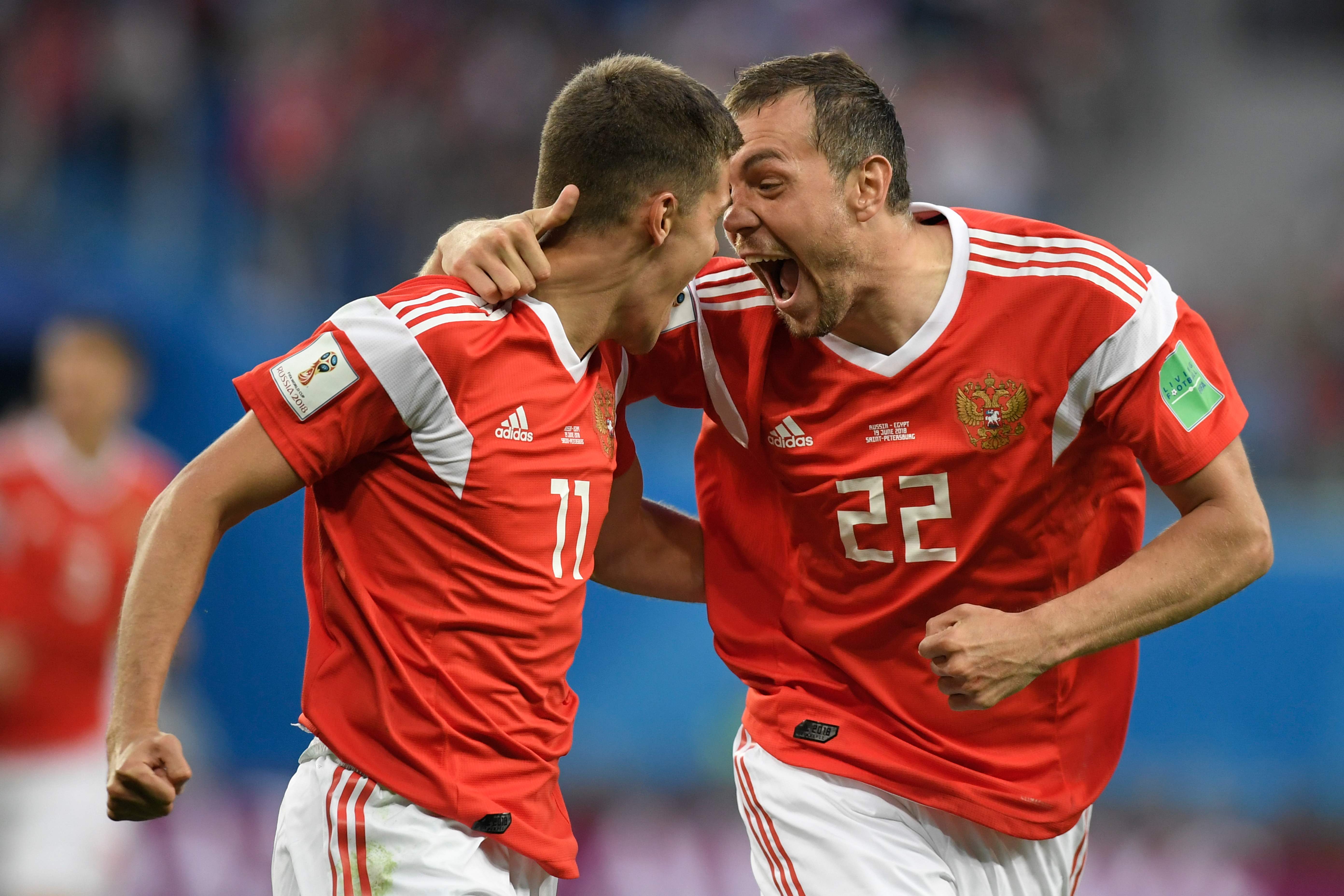 El gol de Artiom Dzyuba para el Rusia 3-0 Egipto