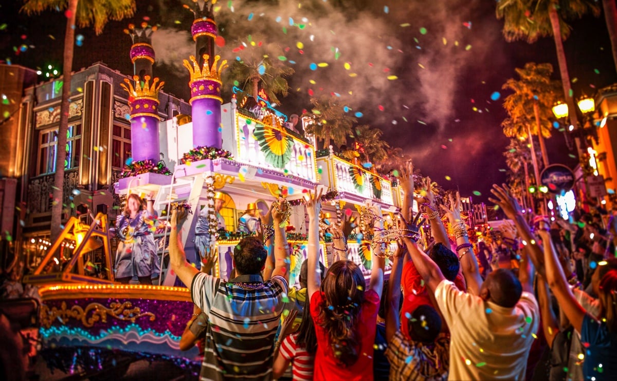 Inician celebraciones y carnavales de Mardi Gras 2023 en Universal Orlando
