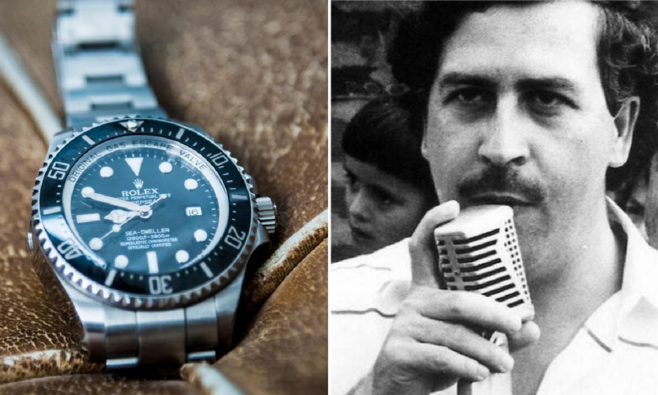 Un Rolex de 220 gramos de oro, el amado "lujo" de Pablo Escobar