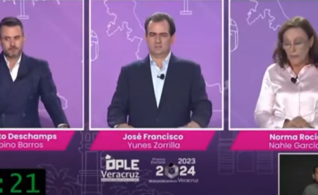 Descalificaciones y desaires en el segundo debate para la gubernatura de Veracruz