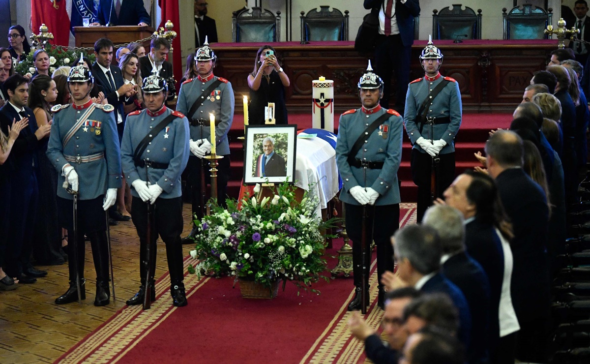 Con funeral de Estado despiden a Sebastián Piñera, expresidente de Chile