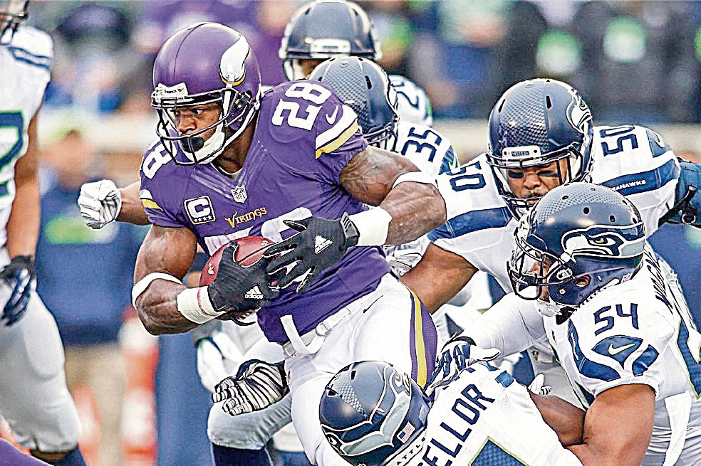 Vikings, ante el desafío de vencer a Seahawks 