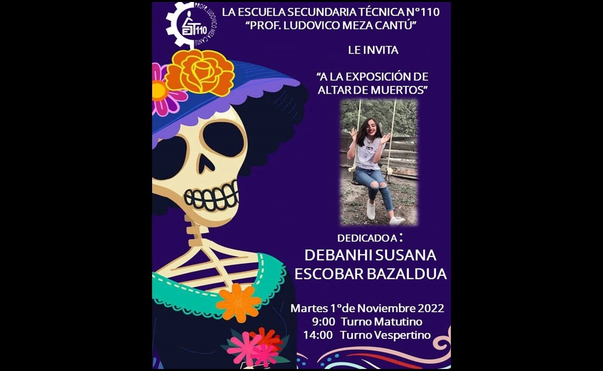 Instalarán altar de muertos en memoria de Debanhi Escobar
