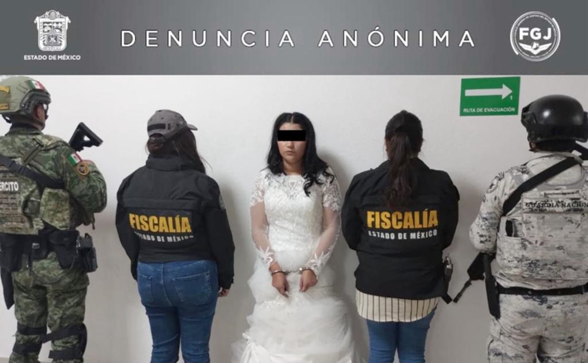 No llegó a su boda: detienen a presunta extorsionadora en Edomex con todo y vestido de novia