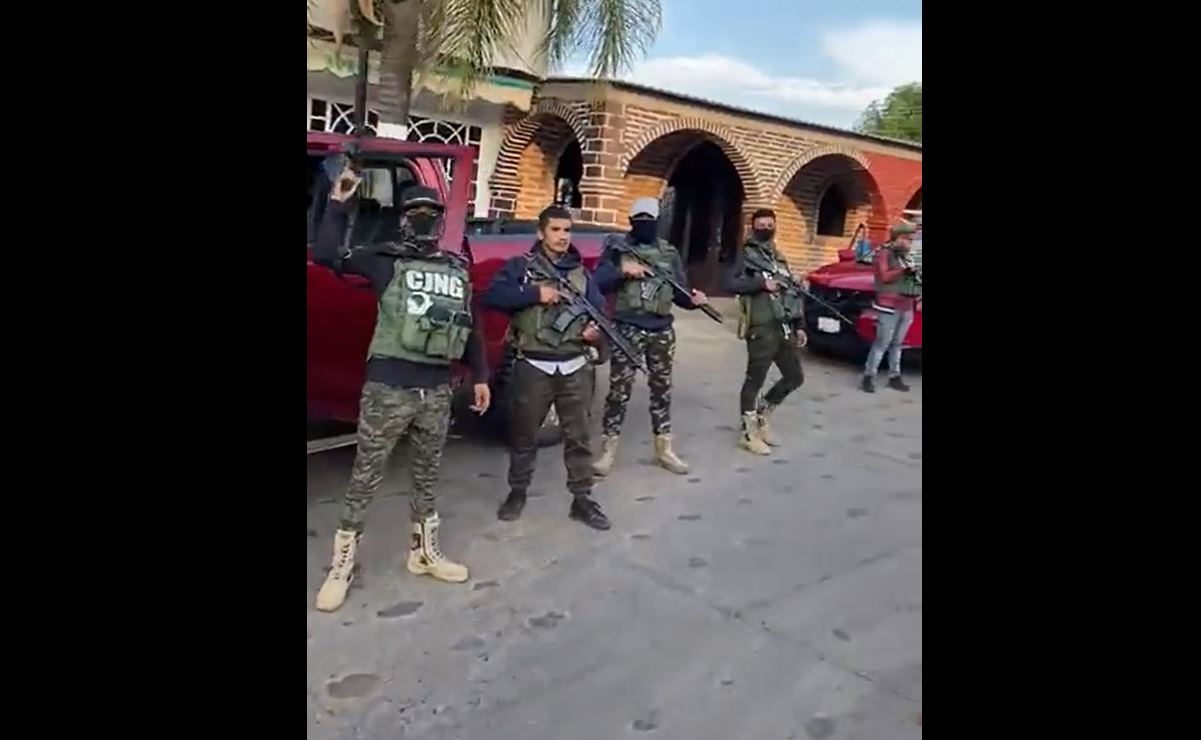 "¡Ya llegamos a Volantín y no nos vamos!". Video de convoy del CJNG se hace viral