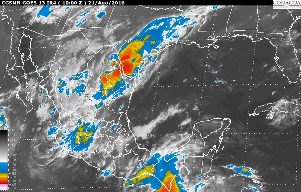 Se prevén tormentas puntuales intensas en Coahuila, Durango y Sinaloa