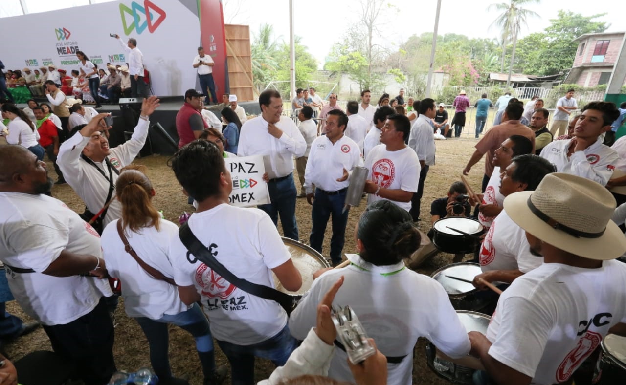 Confederación Campesina organiza mitin de campaña de Meade en Veracruz