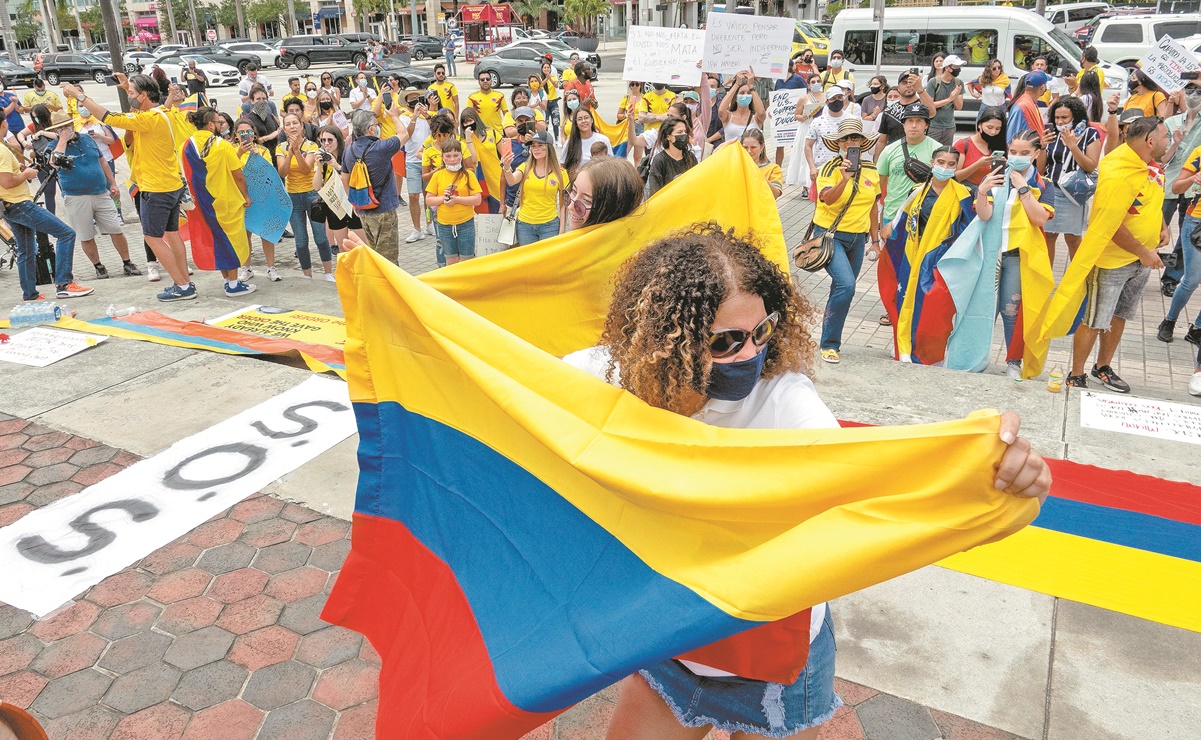 Se extiende el apoyo a los manifestantes en Colombia