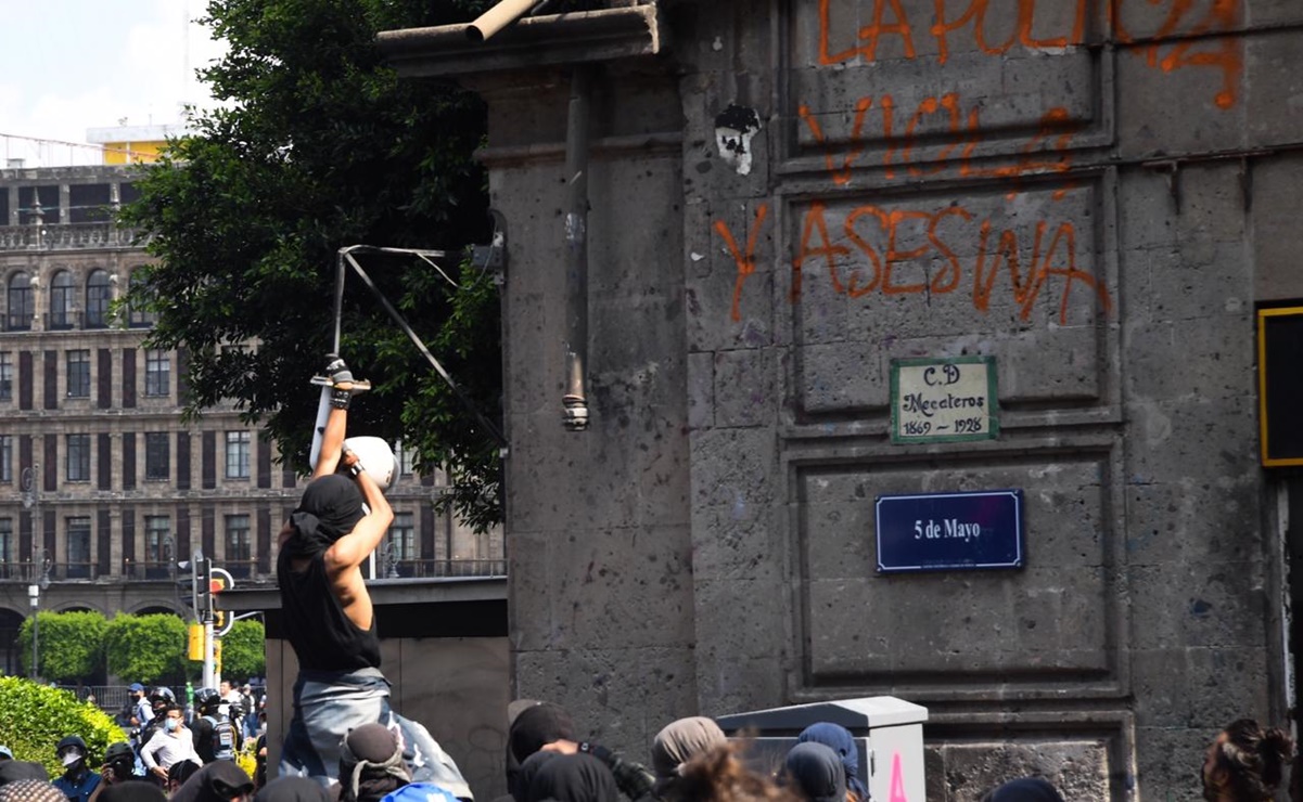 PAN CDMX denunciará a presuntos anarquistas por actos vandálicos en marchas