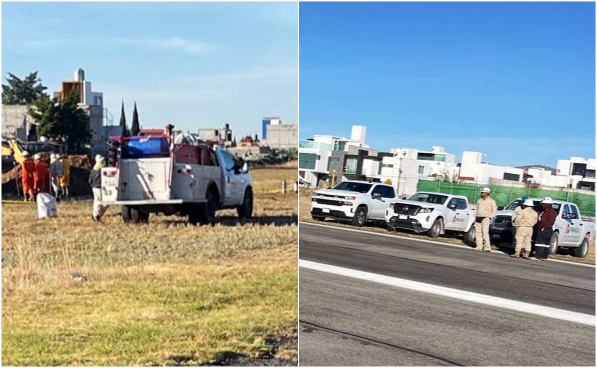 Reportan fuga de combustible en el Aeropuerto Guillermo Villasana de Hidalgo