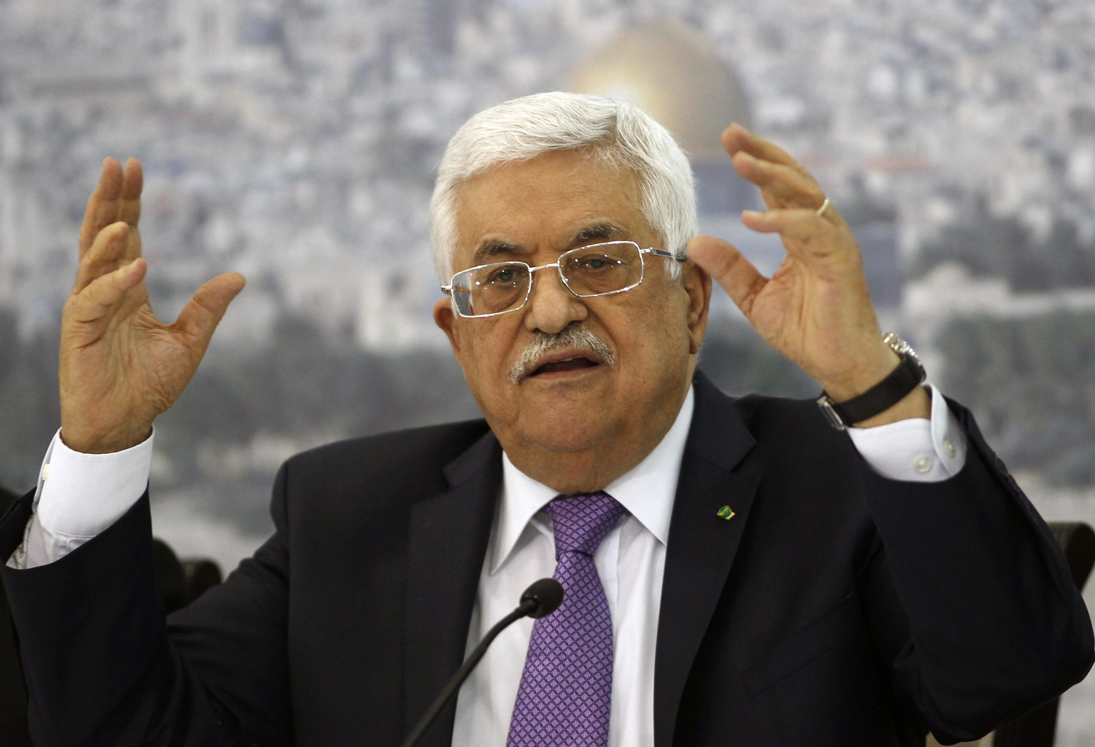 Presidente palestino rechaza reunirse con vicepresidente de EU