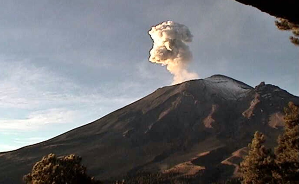 'Popo' registra 23 exhalaciones y 4 explosiones