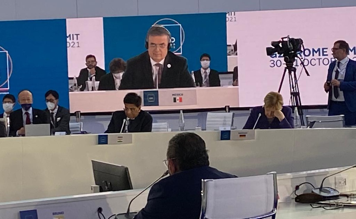 En G20, Ebrard consigue respaldo internacional para reconocimiento universal de vacunas