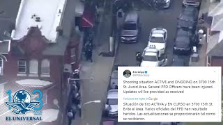 Reportan tiroteo activo en Filadelfia, EU