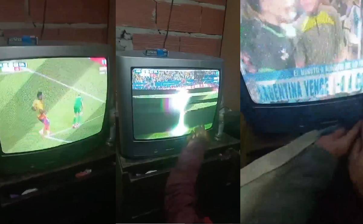Aficionados mexicanos se burlan de argentinos por ver la Copa América en una televisión vieja