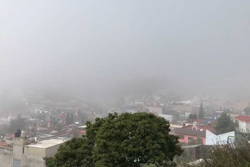 Toluca amanece con bajas temperaturas y cubierto de neblina
