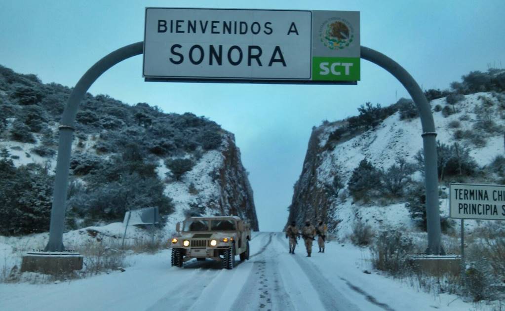 Aplican Plan DN-III por nevadas en Sonora