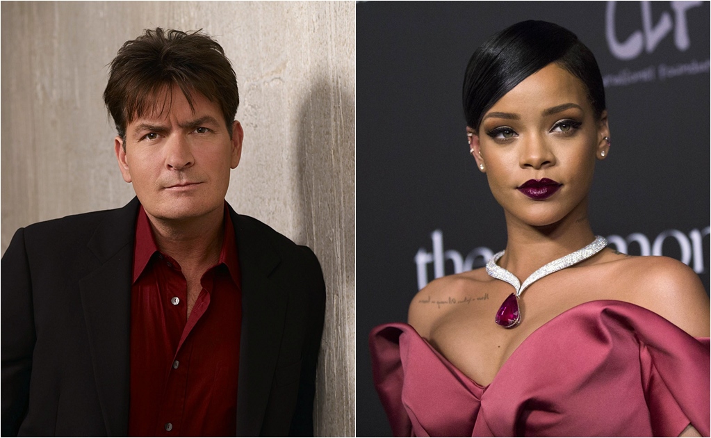 Charlie Sheen llama "perra" a Rihanna