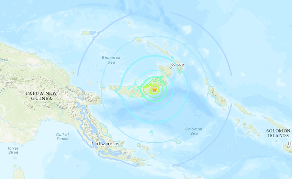 Activan alerta de tsunami tras sismo de magnitud 7 en Papúa Nueva Guinea