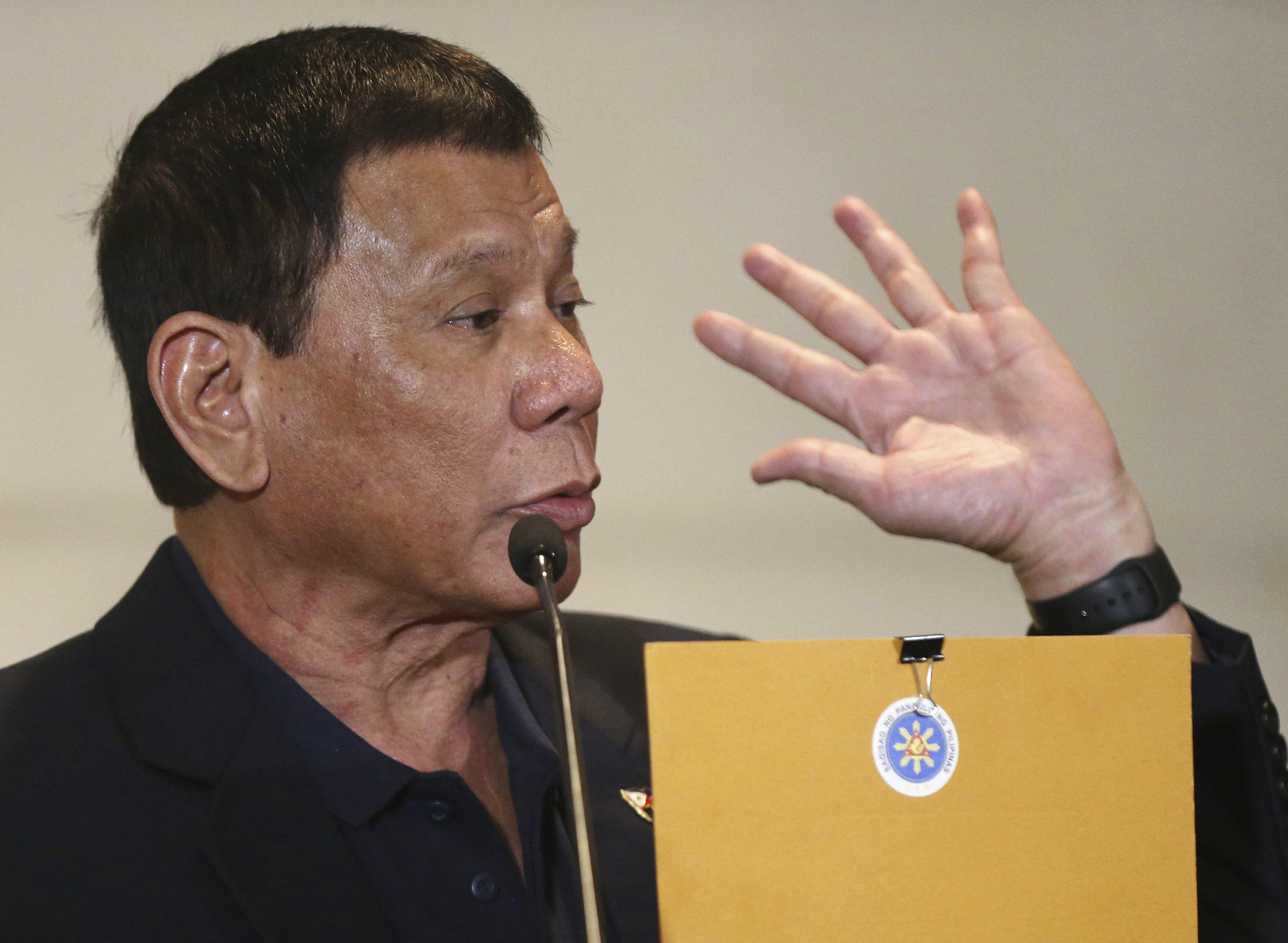 Rodrigo Duterte anuncia "separación" de Filipinas y EU