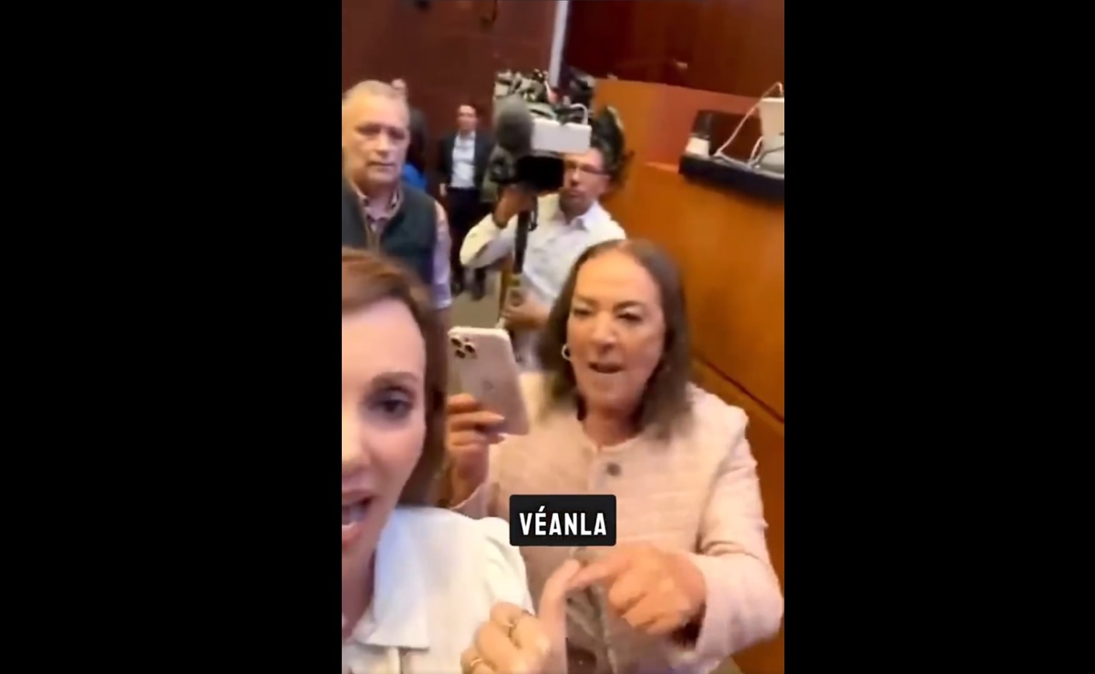 ¡Otra vez! Lilly Téllez y Lucía Trasviña protagonizan encontronazo en el Senado; lo registran ambas en video