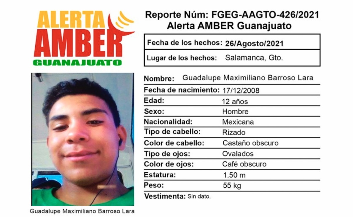 Niño de 12 años desaparecido es encontrado muerto en Salamanca, Guanajuato