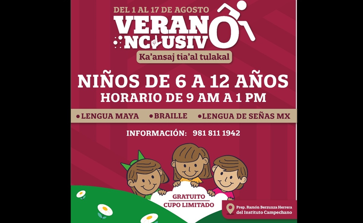 Con braile y lengua maya, Layda Sansores invita al "verano inclusivo" en Campeche