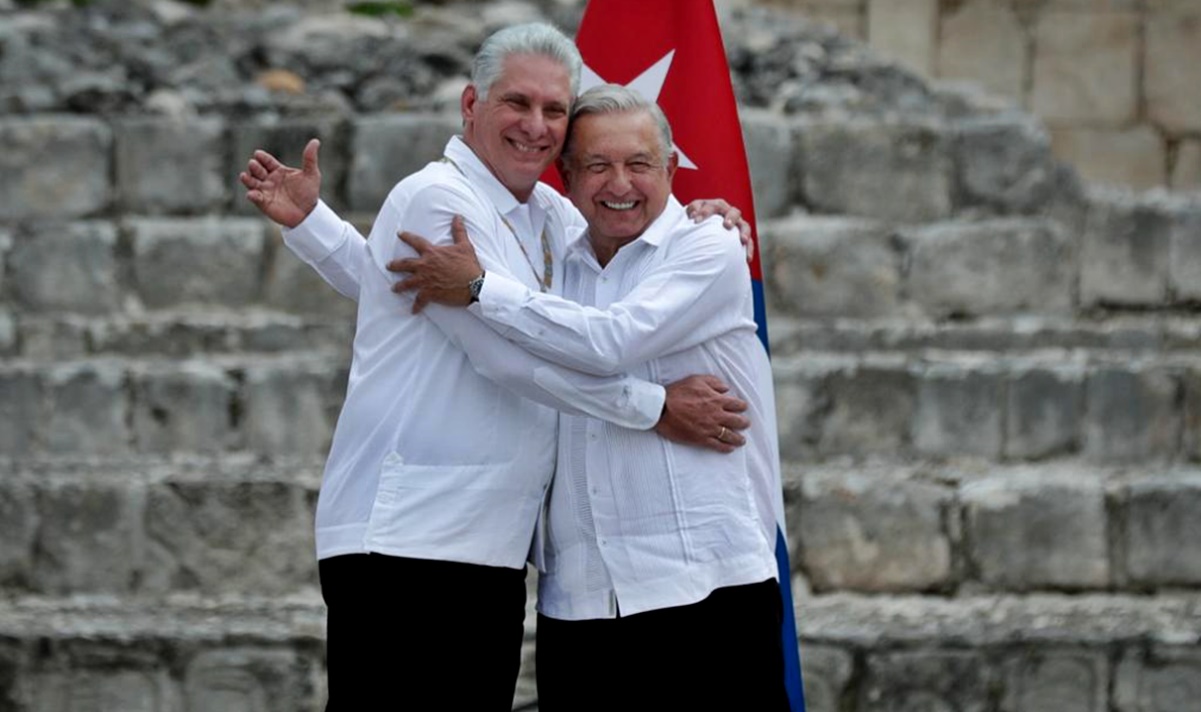 “México y Cuba mantienen relaciones de hermandad política desde siempre": AMLO