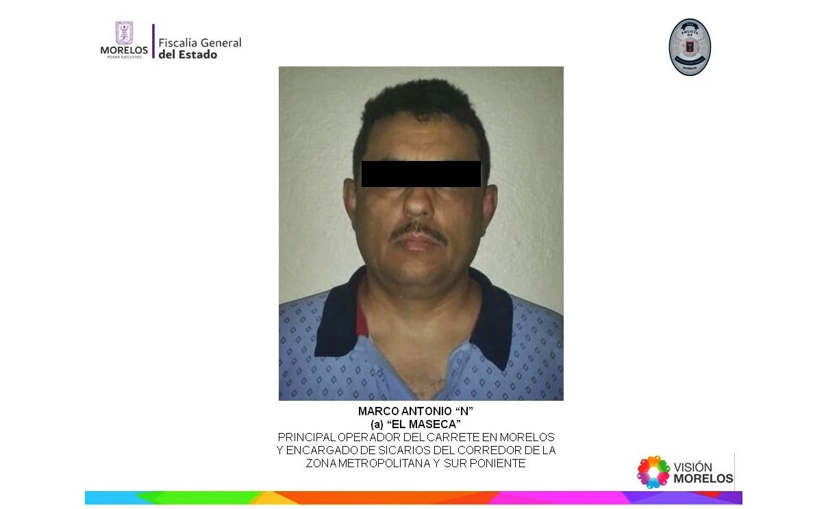 Cae operador del cártel de 'Los Rojos' en Morelos