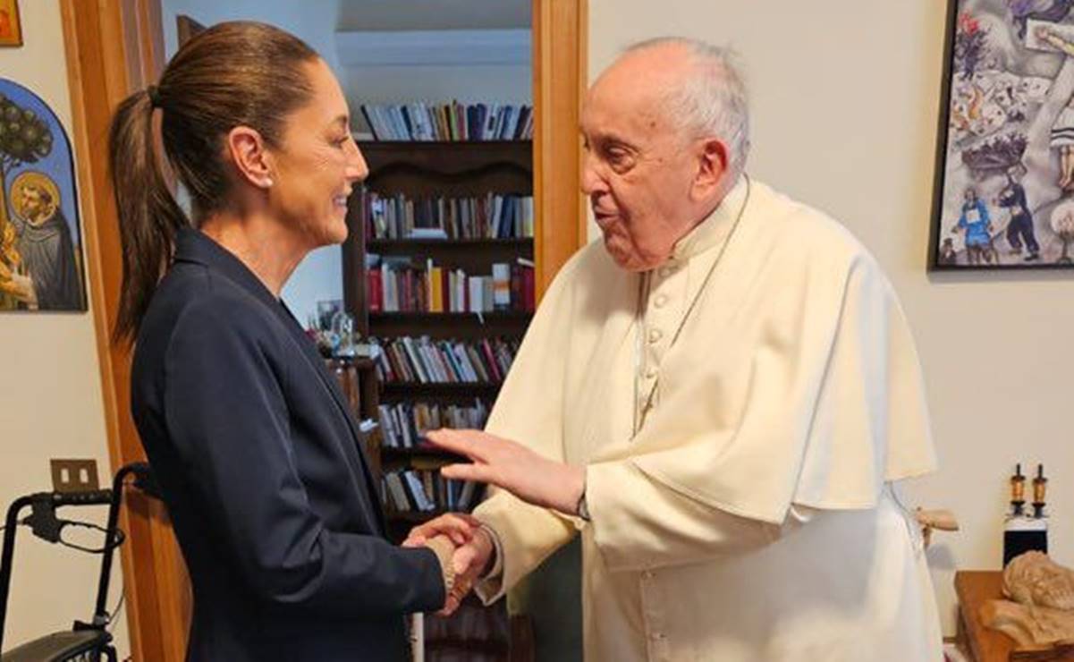 Sheinbaum se reúne con Papa Francisco en El Vaticano; "me regaló grandes consejos de vida"