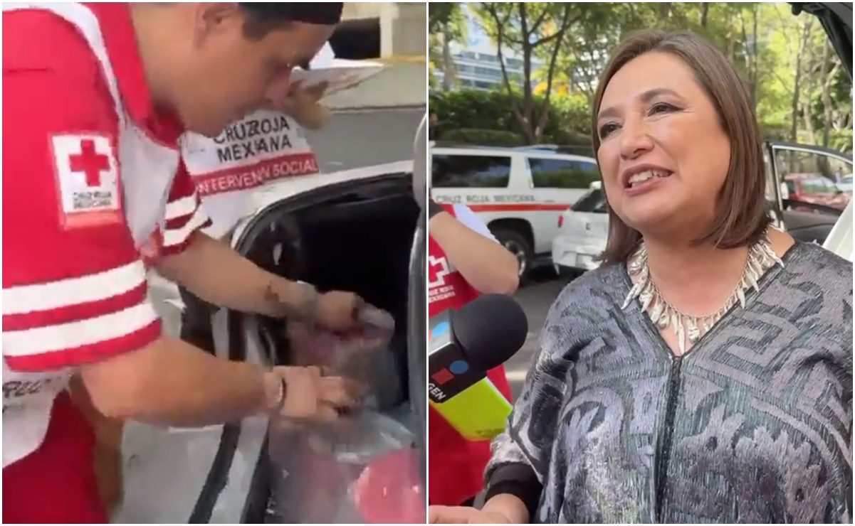 "Aquí se viene a ayudar, no a hacer política": dicen voluntarios de la Cruz Roja a Xóchitl Gálvez