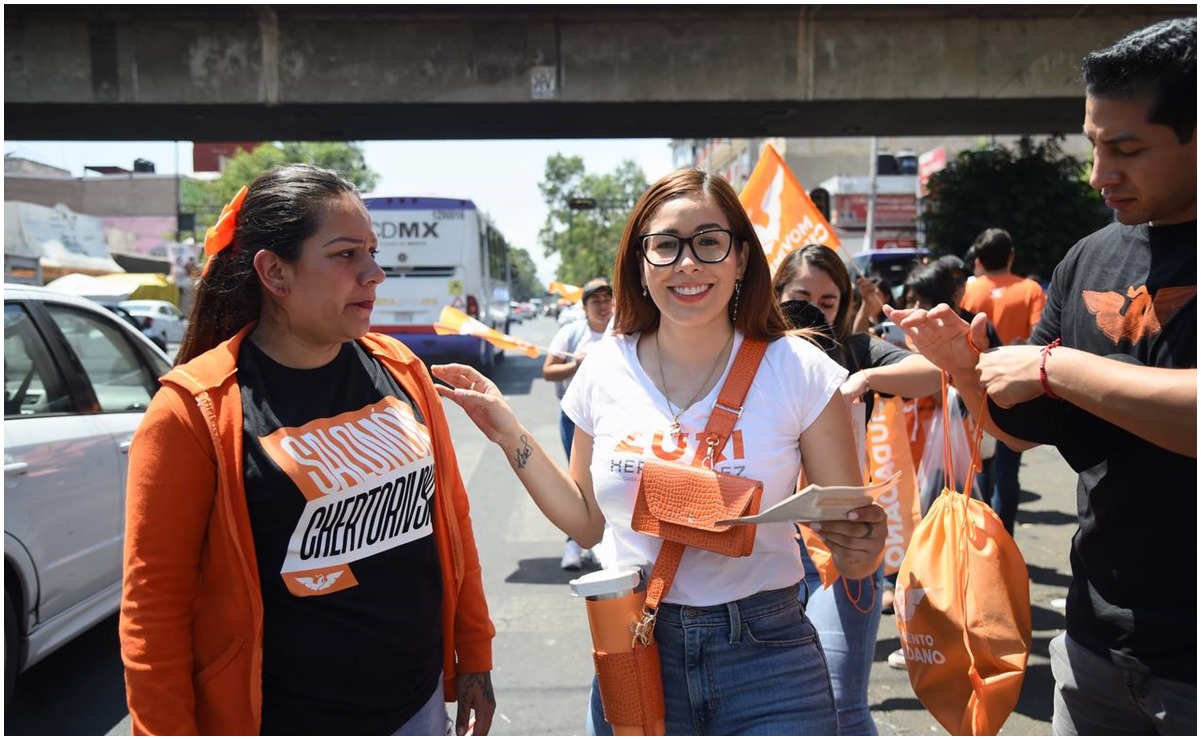 Zurishaday Hernández, candidata de MC a la alcaldía Venustiano Carranza, busca regular el comercio informal