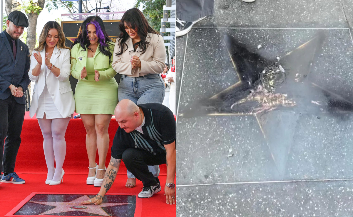 Vandalizan estrella de Jenni Rivera en el Paseo de la Fama de Hollywood