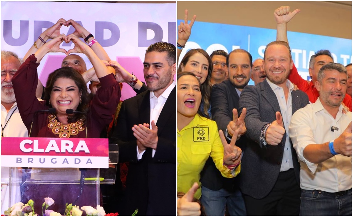 Clara Brugada y Santiago Taboada se declaran ganadores como jefe de Gobierno de la CDMX