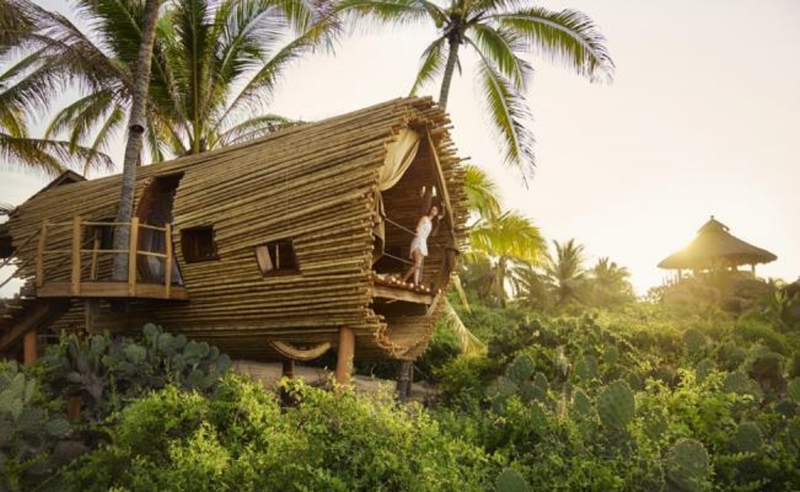 Duerme en una casa del árbol en la playa de Juluchuca